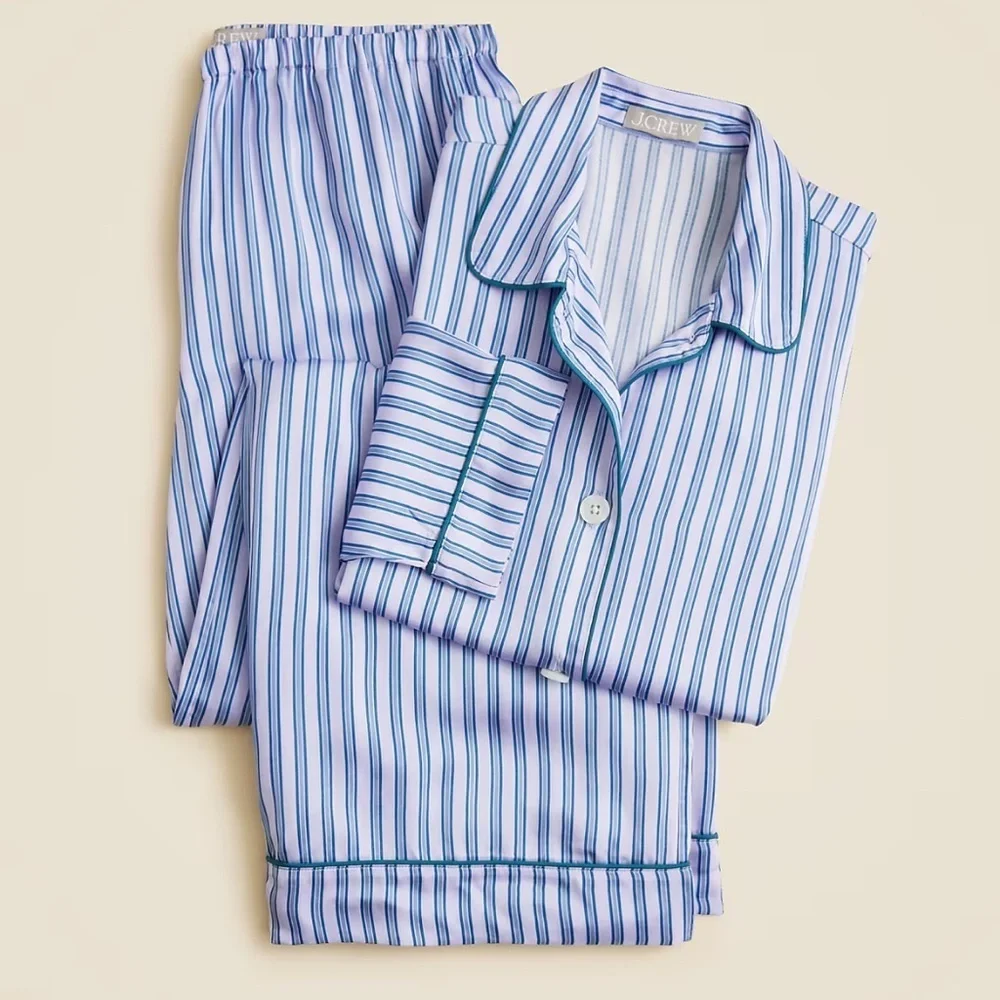 J crew Soft-shine long-sleeve pajama pant set